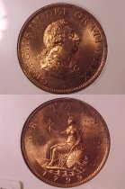 1799 GB Half Penny NGC MS64RD
