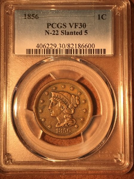 1856 N-22 PCGS VF30